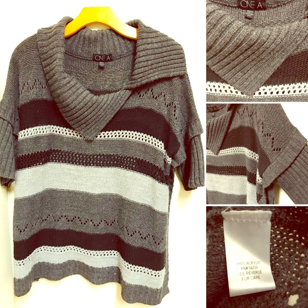 ONE A Poncho Style Sweater